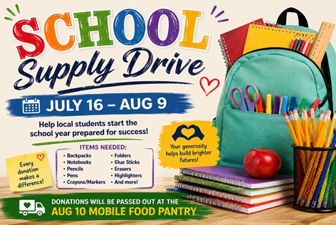 School Supply Drive - July 2026